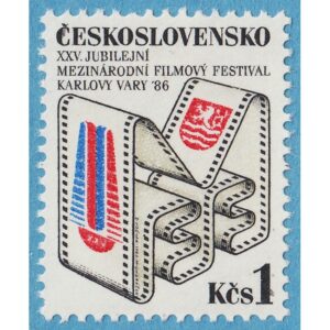 TJECKOSLOVAKIEN 1986 M2858** filmfestival 1 kpl