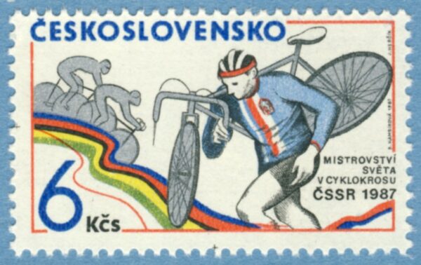 TJECKOSLOVAKIEN 1987 M2895** cykelsport 1 kpl