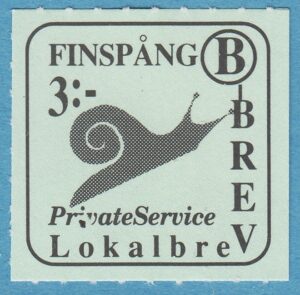 Lokalpost FINSPÅNG Nr 6 Variant 2 skadat i i private 1998