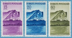 TURKIET 1947 M1199-01** järnväg 3 kpl