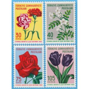 TURKIET 1960 M1735-8** blommor 4 kpl