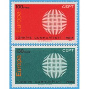 TURKIET 1970 M2179-80** Europa Cept 2 kpl