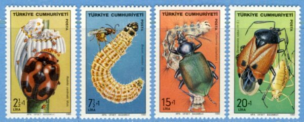 TURKIET 1980 M2529-32** insekter 4 kpl
