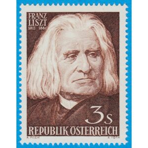 ÖSTERRIKE 1961 M1099** Franz Liszt – kompositör 1 kpl