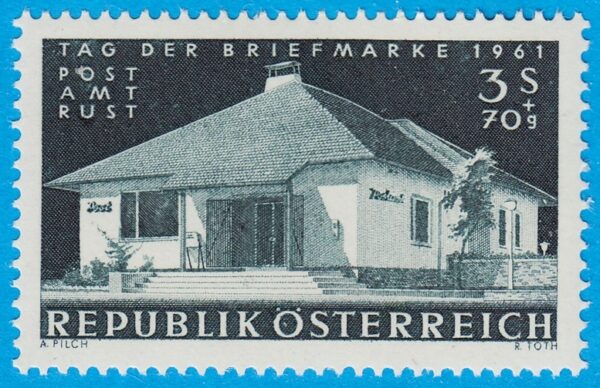 ÖSTERRIKE 1961 M1100** Rust postkontor 1 kpl