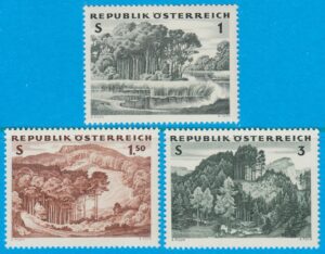 ÖSTERRIKE 1962 M1123-5** skogen – 3 kpl