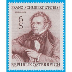 ÖSTERRIKE 1978 M1590** Franz Schubert – kompositör 1 kpl