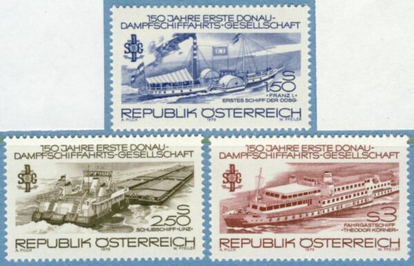 ÖSTERRIKE 1979 M1601-3** båtar 3 kpl