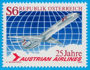 ÖSTERRIKE 1983 M1734** Austrian Airlines 1 kpl