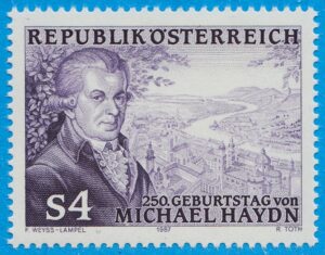 ÖSTERRIKE 1987 M1900** Michael Haydn – kompositör 1 kpl