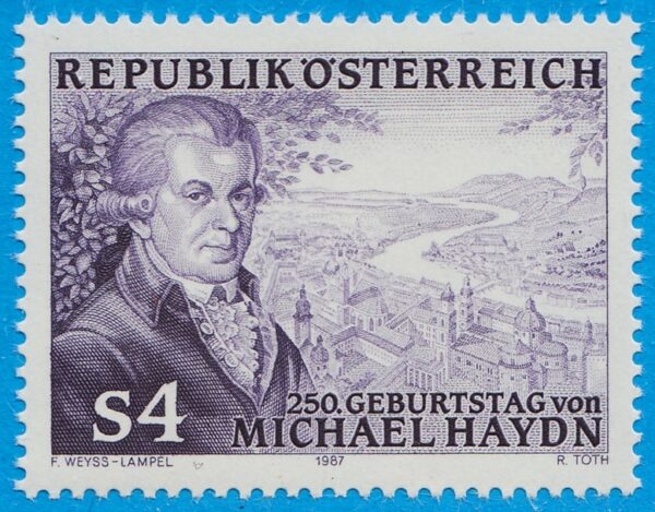 ÖSTERRIKE 1987 M1900** Michael Haydn - kompositör 1 kpl