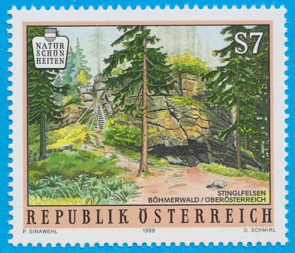 ÖSTERRIKE 1999 M2274** naturskönheter 1 kpl