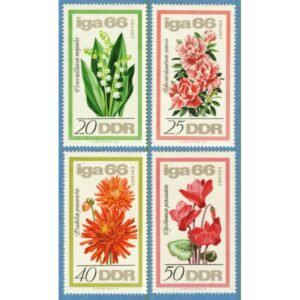 DDR 1966 M1189-92** blommor 4 kpl