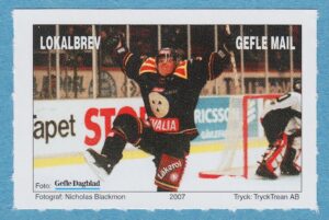 Lokalpost GÄVLE Gefle Mail Nr 1C 1998 tryckår 2007 ishockeyspelare Ove Molin .