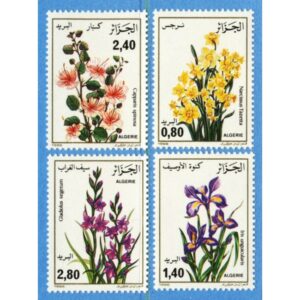 ALGERIET 1986 M924-7** blommor 4 kpl