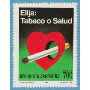 ARGENTINA 1980 M1480** antirökning 1 kpl