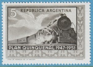 ARGENTINA 1951 M585** tåg pegas – enda i serien