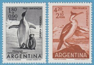 ARGENTINA 1961 M760-1** fåglar 2 kpl