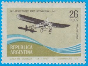 ARGENTINA 1967 M972** flygplan 1 kpl
