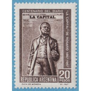 ARGENTINA 1967 M979** tidningen ”La Capital” 1 kpl
