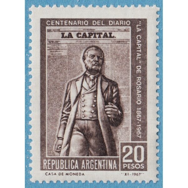 ARGENTINA 1967 M979** tidningen "La Capital" 1 kpl