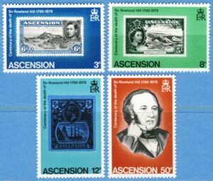 ASCENSION 1979 M249-52** Rowland Hill 4 kpl