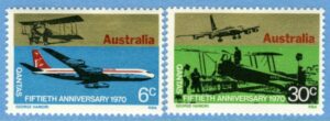 AUSTRALIEN 1970 M455-6** flyg 2 kpl
