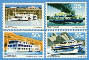 AUSTRALIEN 1979 M668-71** båtar 4 kpl