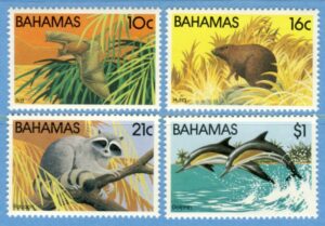 BAHAMAS 1982 M516-9** däggdjur 4 kpl