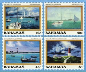 BAHAMAS 1987 M640-3** fyrar 4 kpl