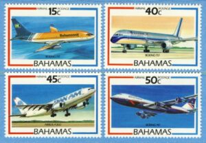 BAHAMAS 1987 M649-52** flyg 4 kpl