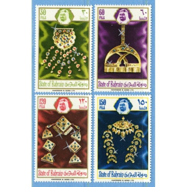 BAHRAIN 1975 M226-9** smycken - 4 kpl
