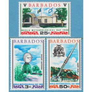 BARBADOS 1968 M271-3** meteorologi 3 kpl