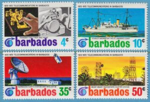 BARBADOS 1972 M337-40** telekommunikationer 4 kpl