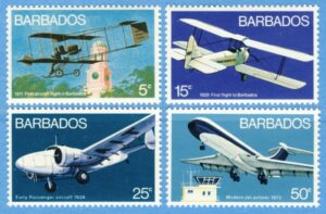 BARBADOS 1973 M353-6** flyg 4 kpl