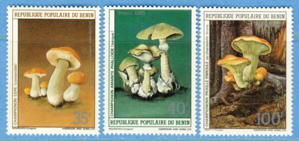 BENIN 1985 M419-21A** svampar 3 kpl