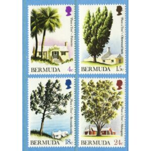BERMUDA 1973 M287-90** träd 4 kpl