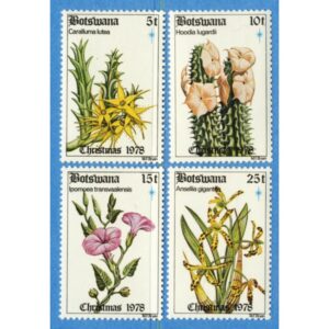 BOTSWANA 1978 M221-4** blommor 4 kpl