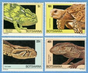 BOTSWANA 1980 M243-6** kräldjur 4 kpl