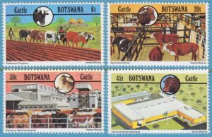 BOTSWANA 1981 M283-6** boskap 4 kpl