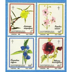 BOTSWANA 1986 M388-91** blommor 4 kpl