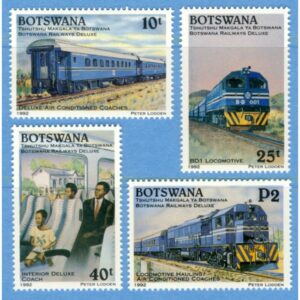 BOTSWANA 1992 M513-6** järnväg 4 kpl