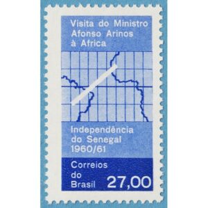 BRASILIEN 1961 M1002** ministerbesök 1 kpl