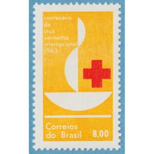 BRASILIEN 1963 M1039** röda korset 1 kpl