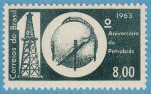 BRASILIEN 1963 M1045** borrtorn gastank 1 kpl