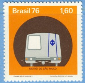 BRASILIEN 1976 M1561** Sao Paulo tunnelbana 1 kpl