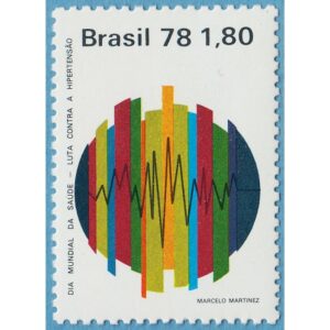 BRASILIEN 1978 M1649** hjärtdiagram 1 kpl