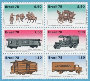 BRASILIEN 1978 M1676-81** postbefordran 6 kpl