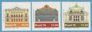 BRASILIEN 1978 M1692-4** teatrar 3 kpl