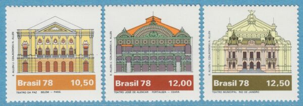 BRASILIEN 1978 M1692-4** teatrar 3 kpl